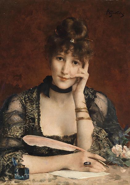 422px-Alfred_Stevens_-_The_Letter